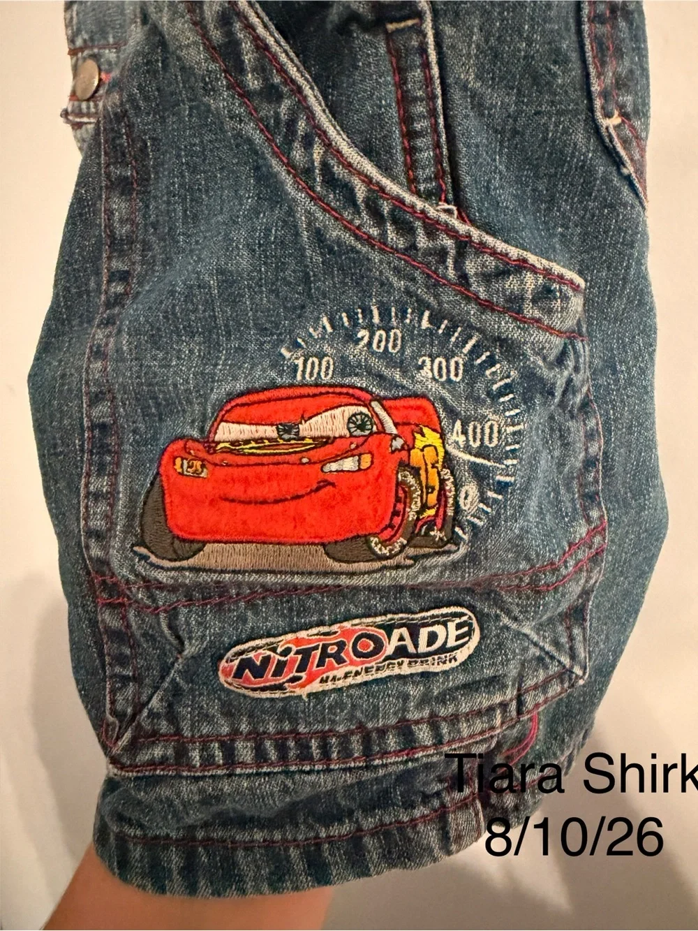 Vintage Y2K Disney Pixar Cars Overalls 18months